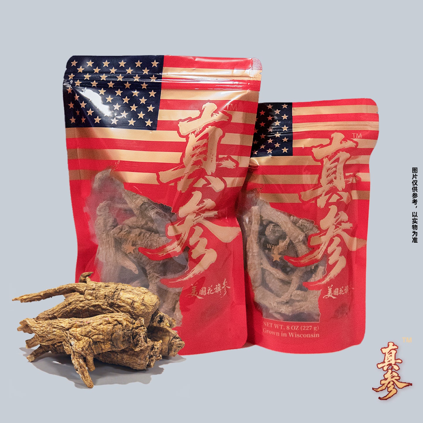 真参 · 经典双重组合｜三年 & 五年原枝花旗参（8oz + 8oz）