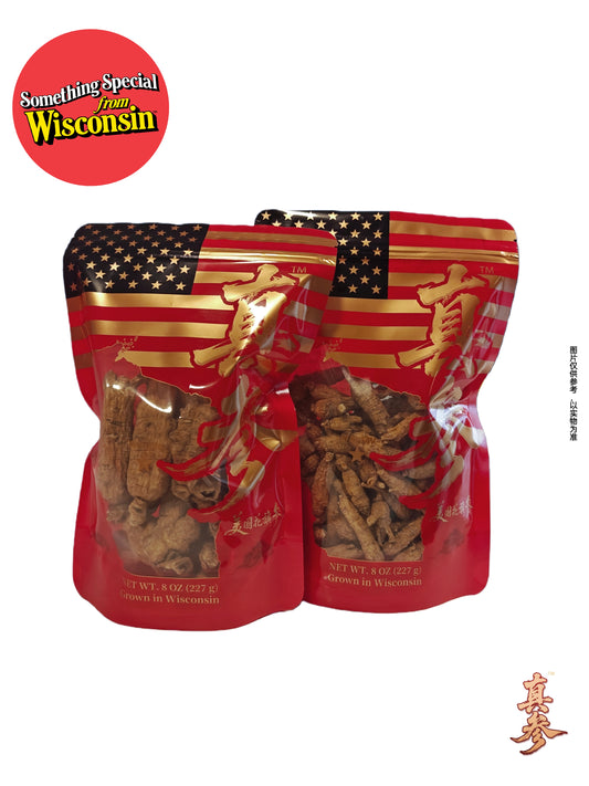 真参 · 经典双重组合｜三年 & 五年原枝花旗参（8oz + 8oz）