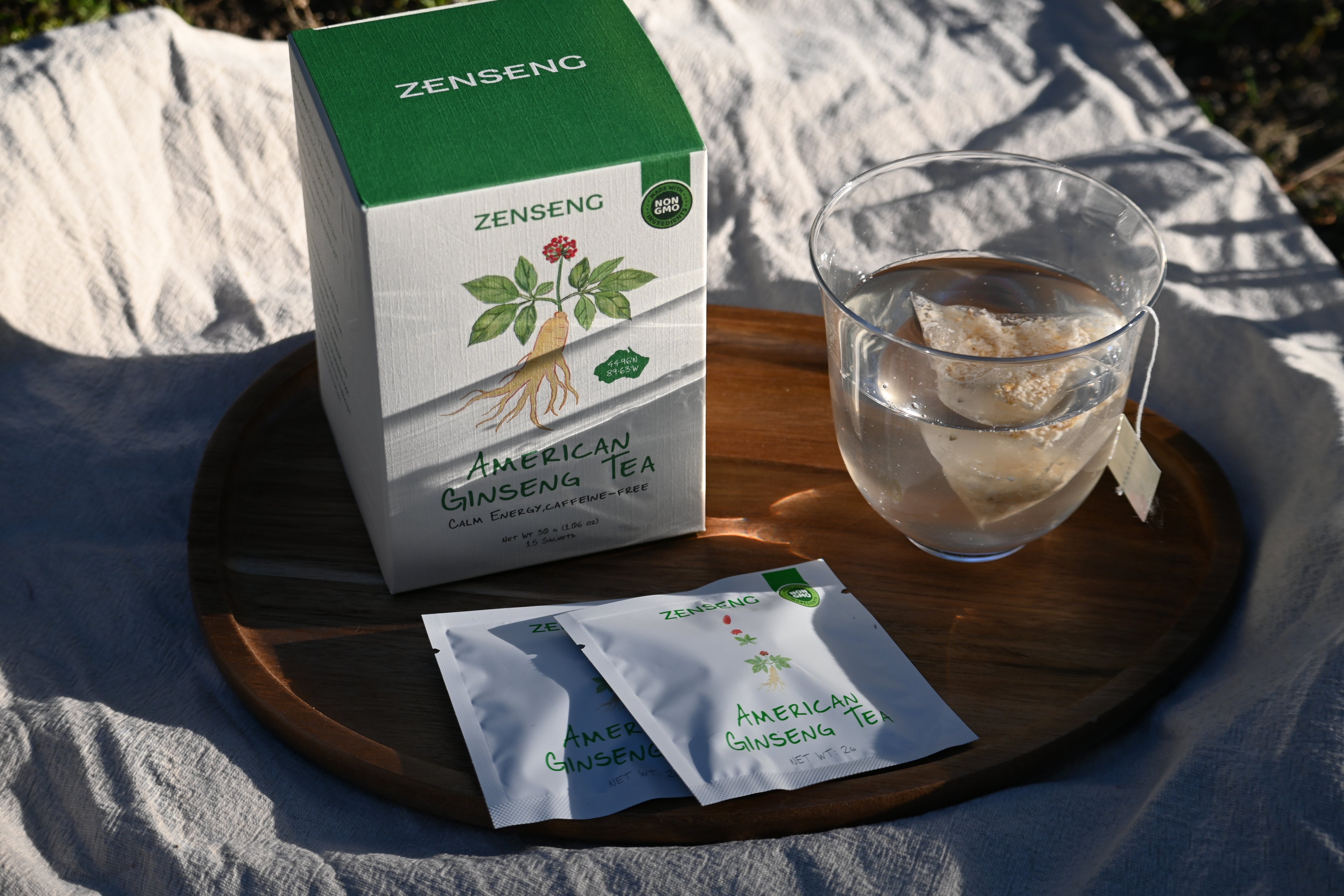 American Ginseng Tea Sachets - 15 counts